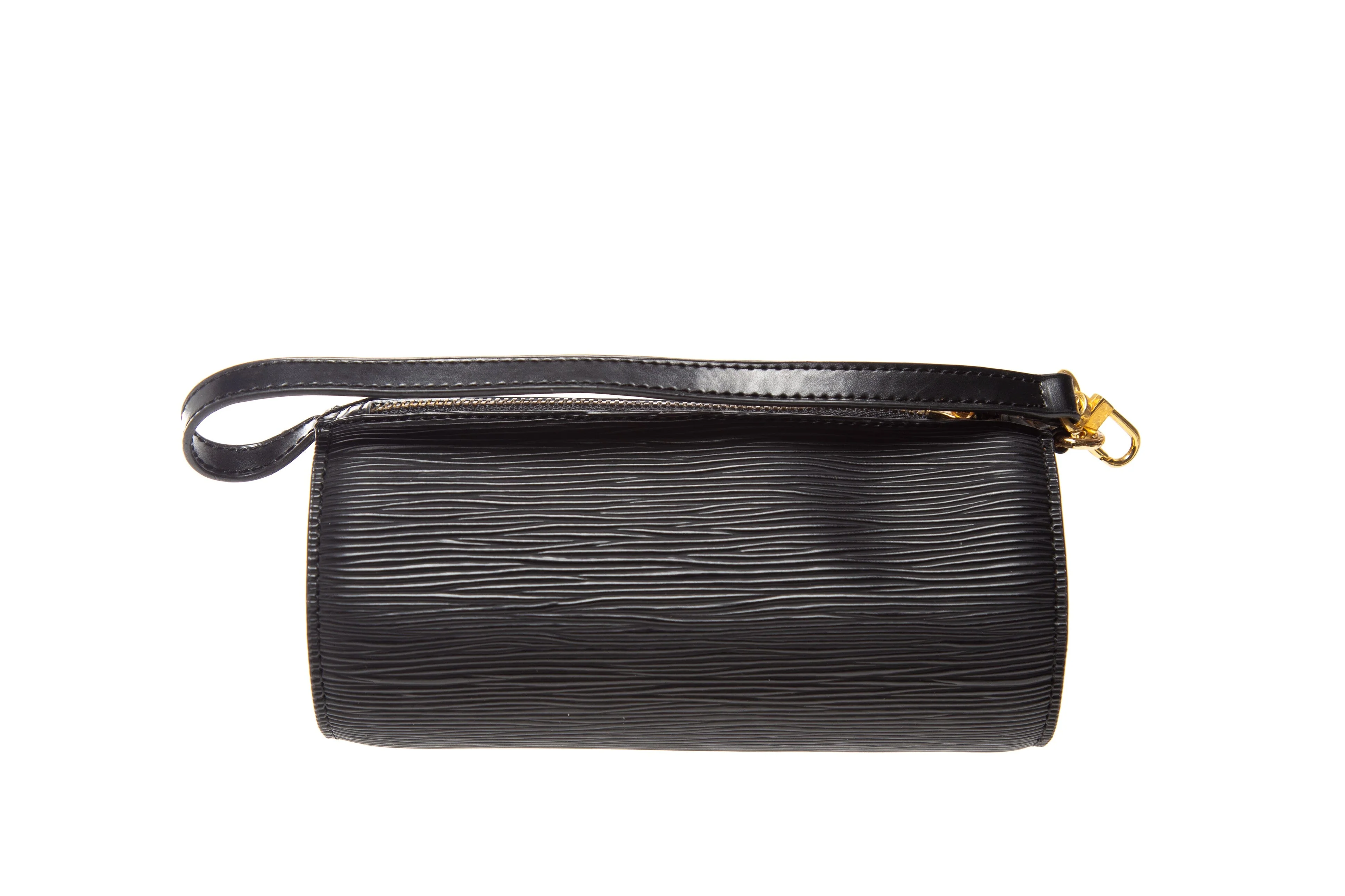 Louis Vuitton Vintage Black Epi Leather Papillion Pochette - Image 3