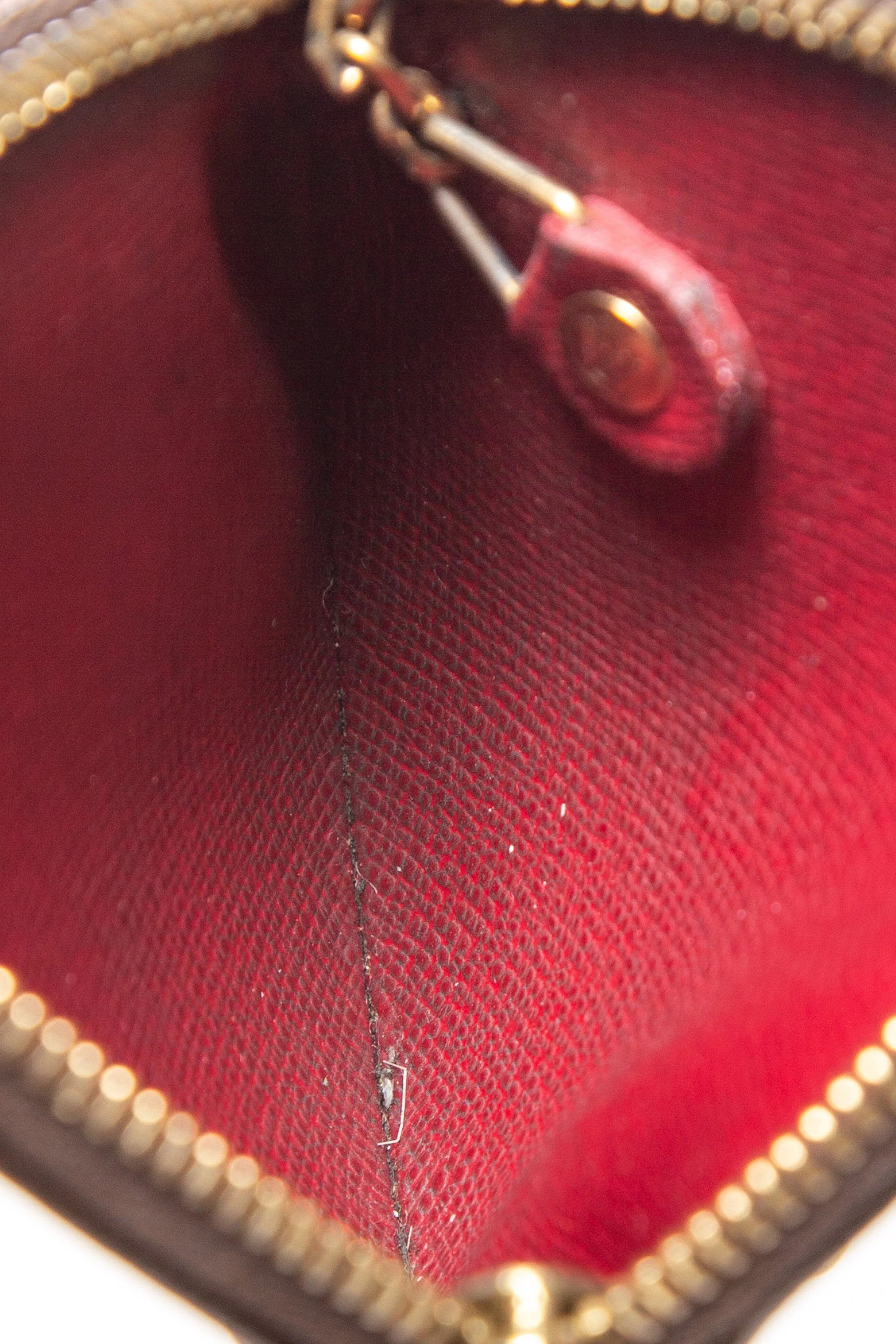 Louis Vuitton Vintage Brown Coated Canvas Cherry Coin Purse - Image 4