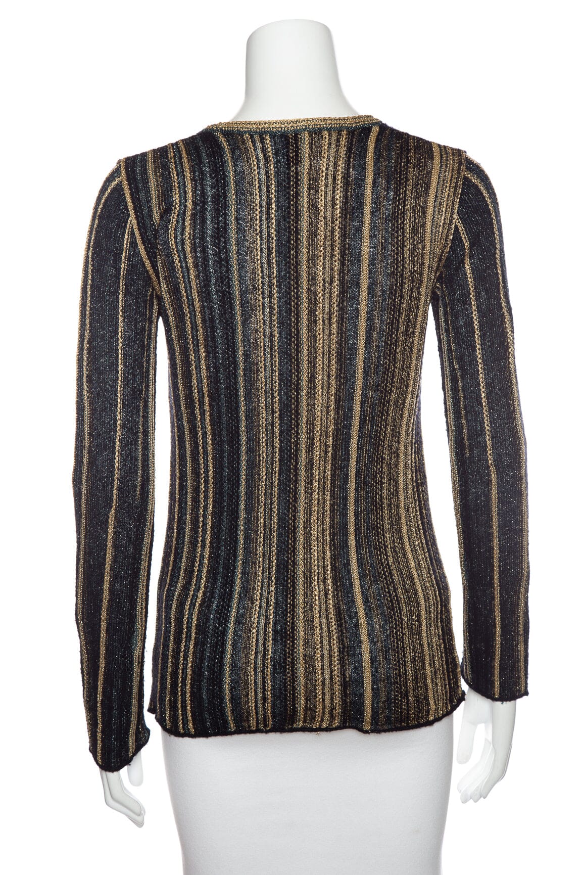M Missoni Black and Multi Knit Sweater SZ 40 - Image 3