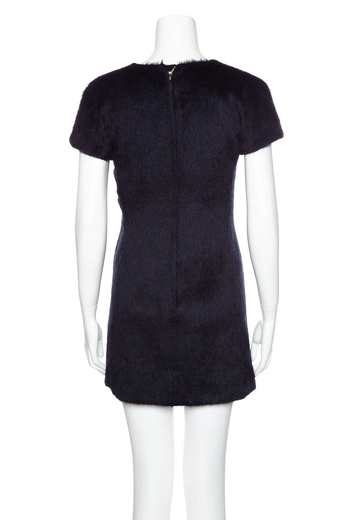Marc Jacobs Navy Alpaca Mini Dress SZ 0 - Image 3