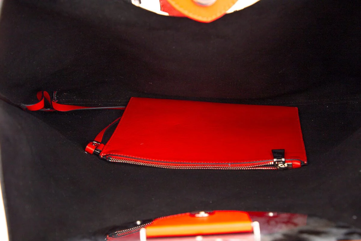 Michael Kors Collection Red Summer Sunset Tote - Image 6