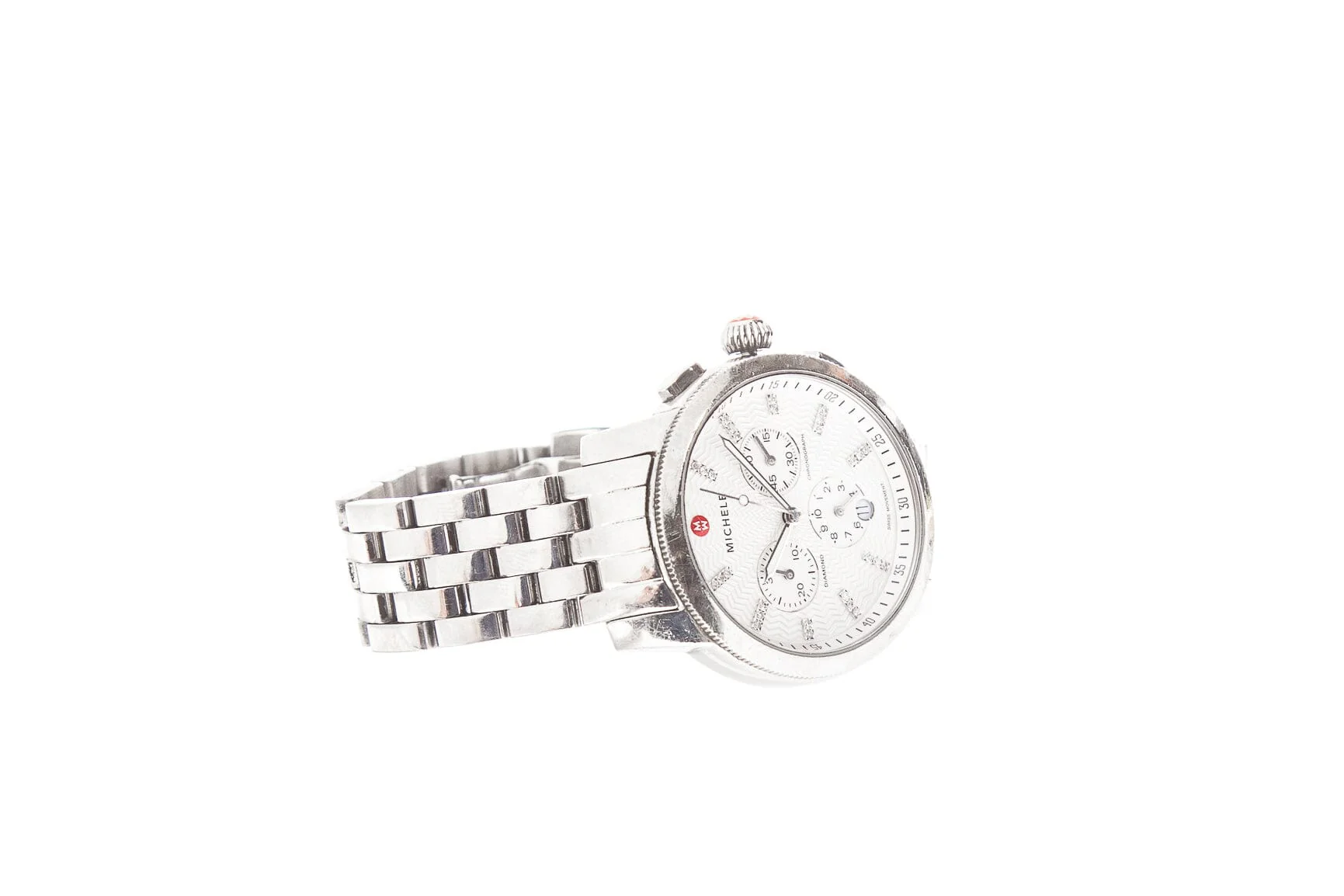 Michele Silver Stainless Steel Uptown Watch - Image 3