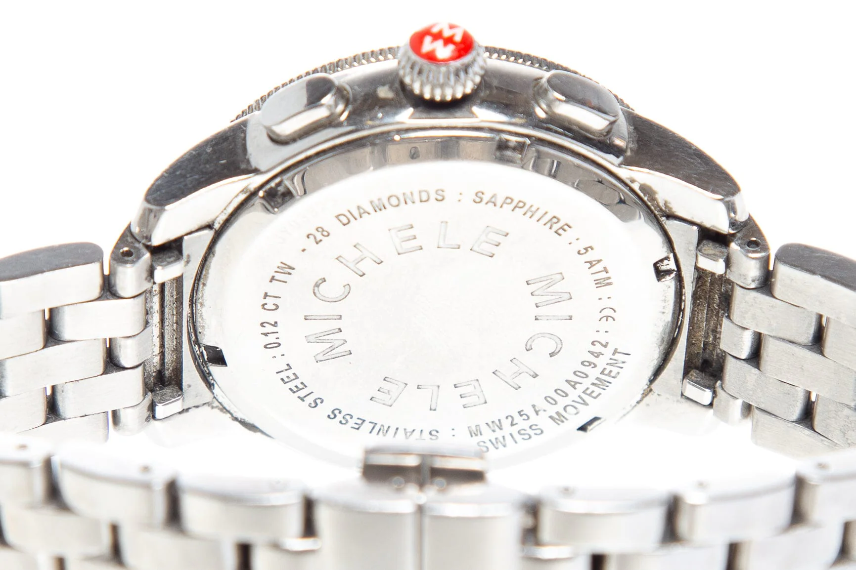 Michele Silver Stainless Steel Uptown Watch - Image 5