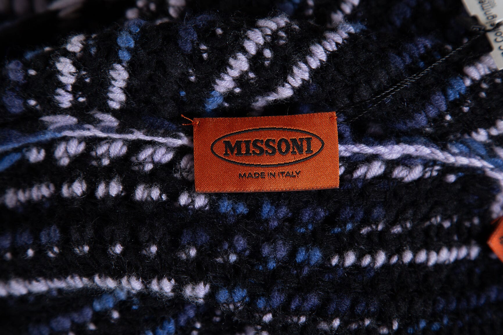Missoni Navy Thick Knit Long Vest SZ 40 - Image 6