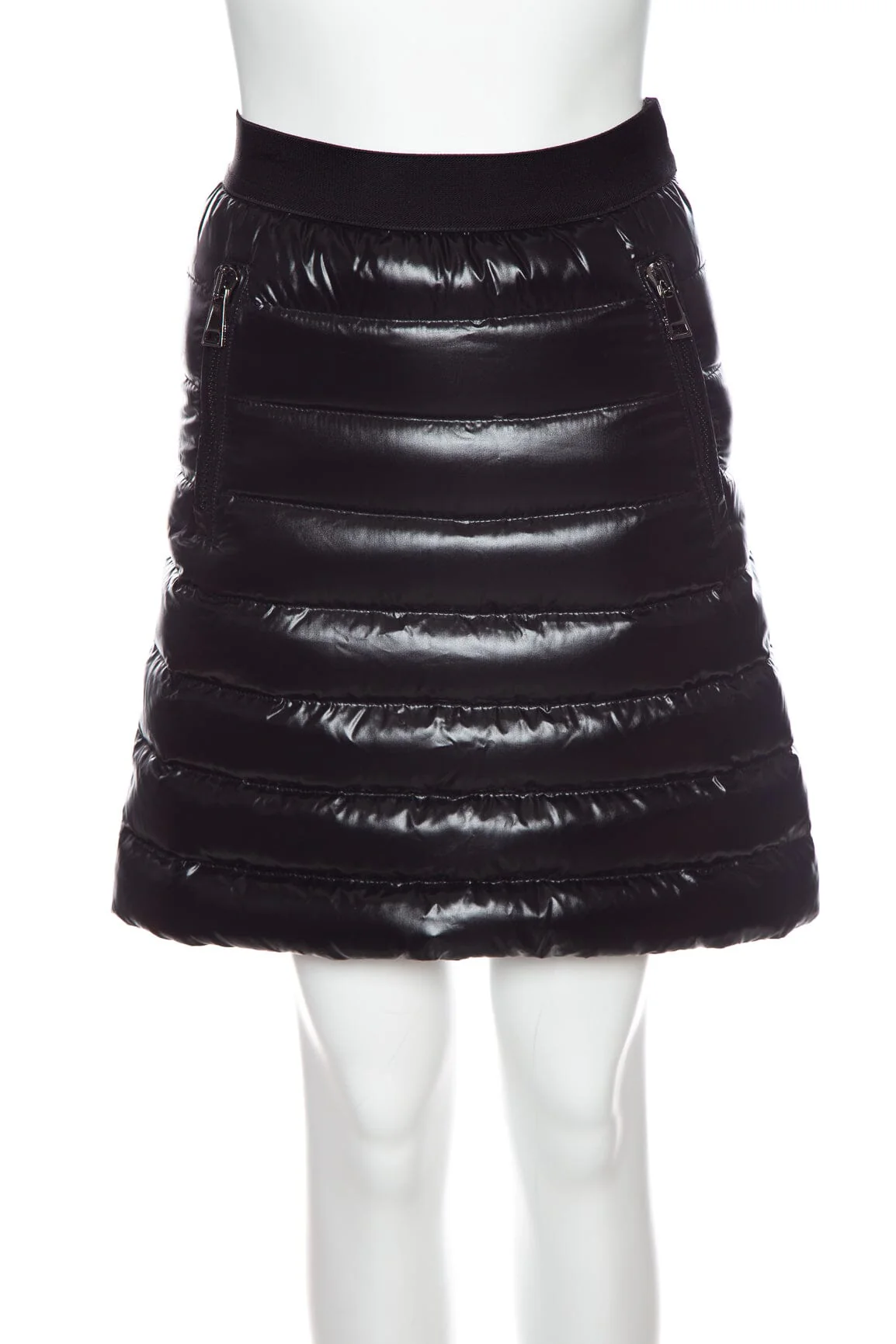 Moncler Black Mini Puffer Skirt SZ 38