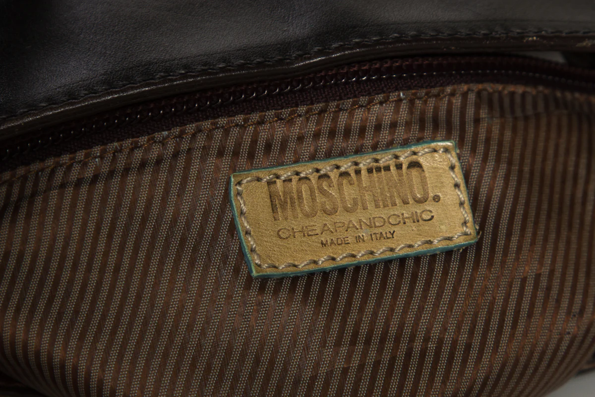 Moschino Black & Brown Handbag - Image 8