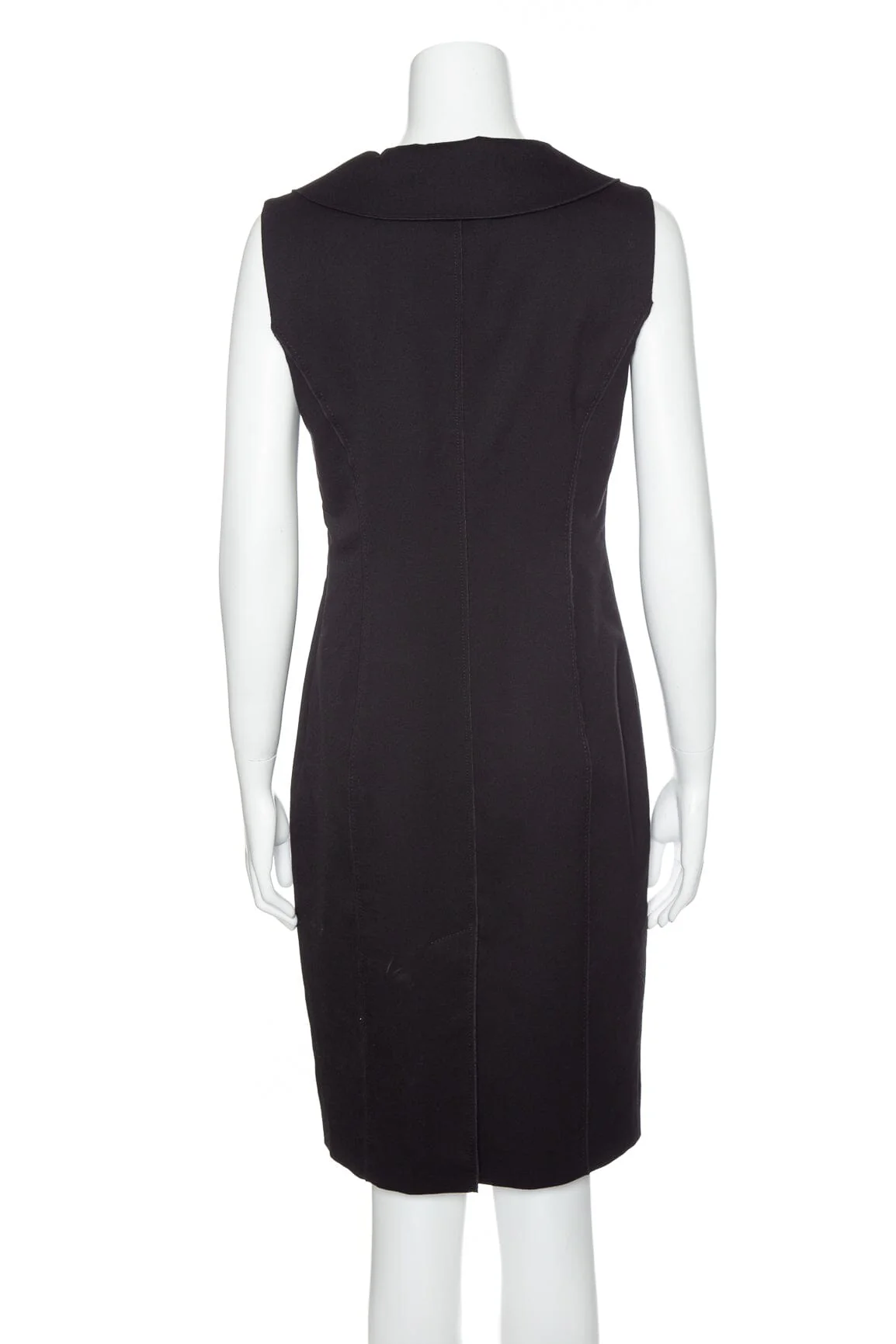 Moschino Black Sleeveless Dress SZ M - Image 3