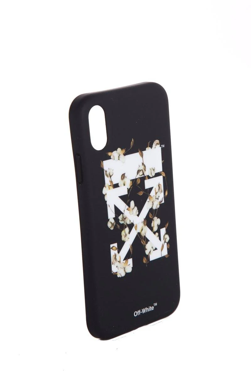 Off White Black Floral iPhone XR Case - Image 2