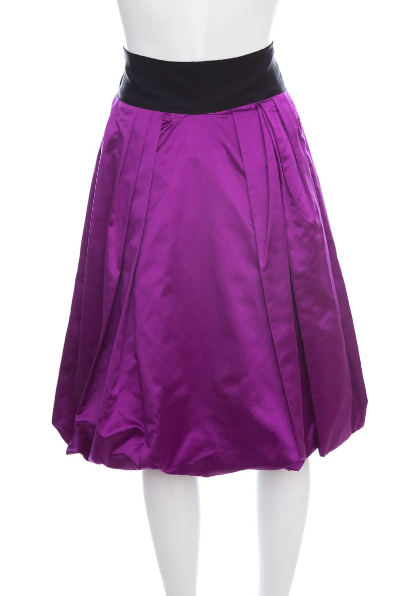 Oscar de la Renta Purple Skirt SZ 8 - Image 3