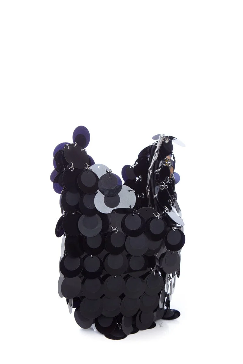 Paco Rabanne Black Sparkle Shoulder Handbag - Image 2