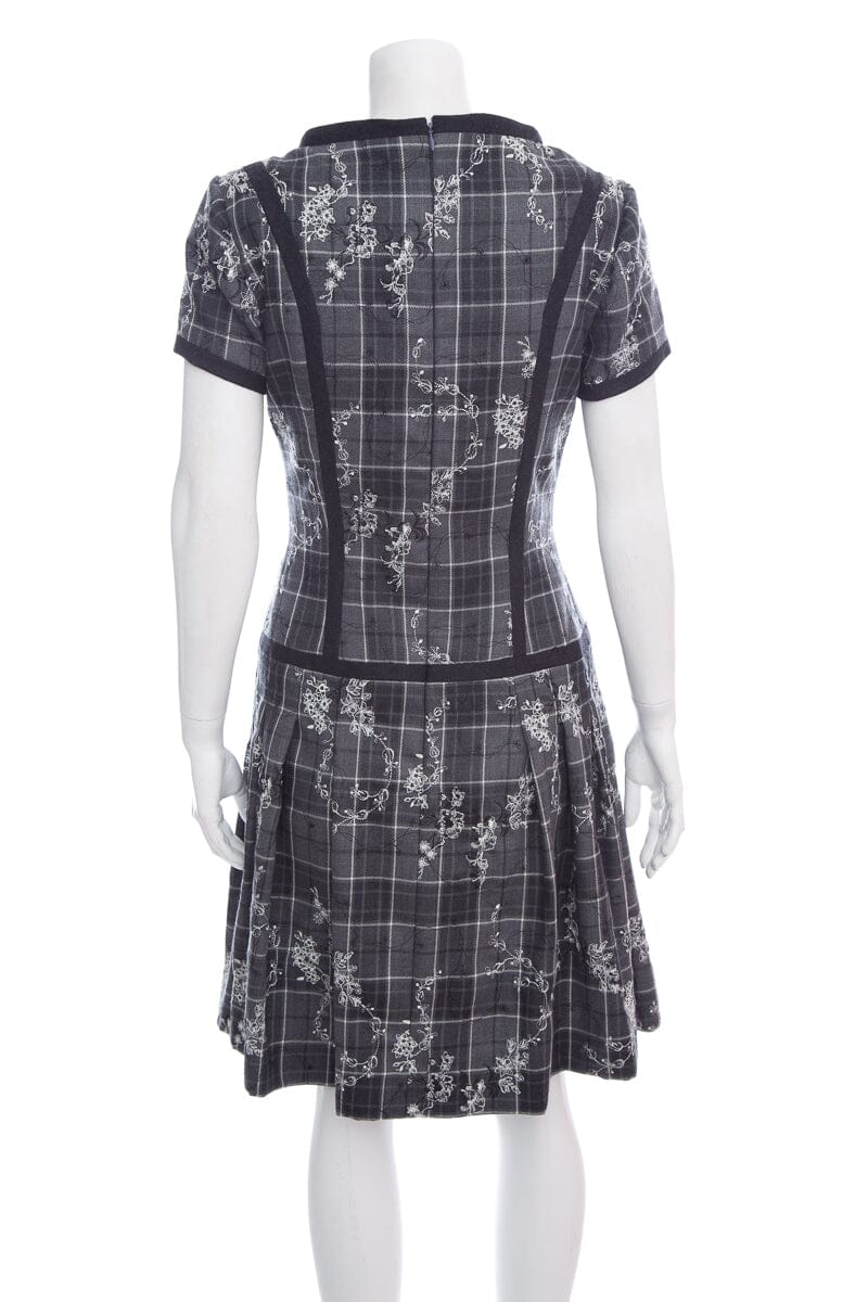 Peggy Jennings Grey Plaid Dress SZ S NWT - Image 3