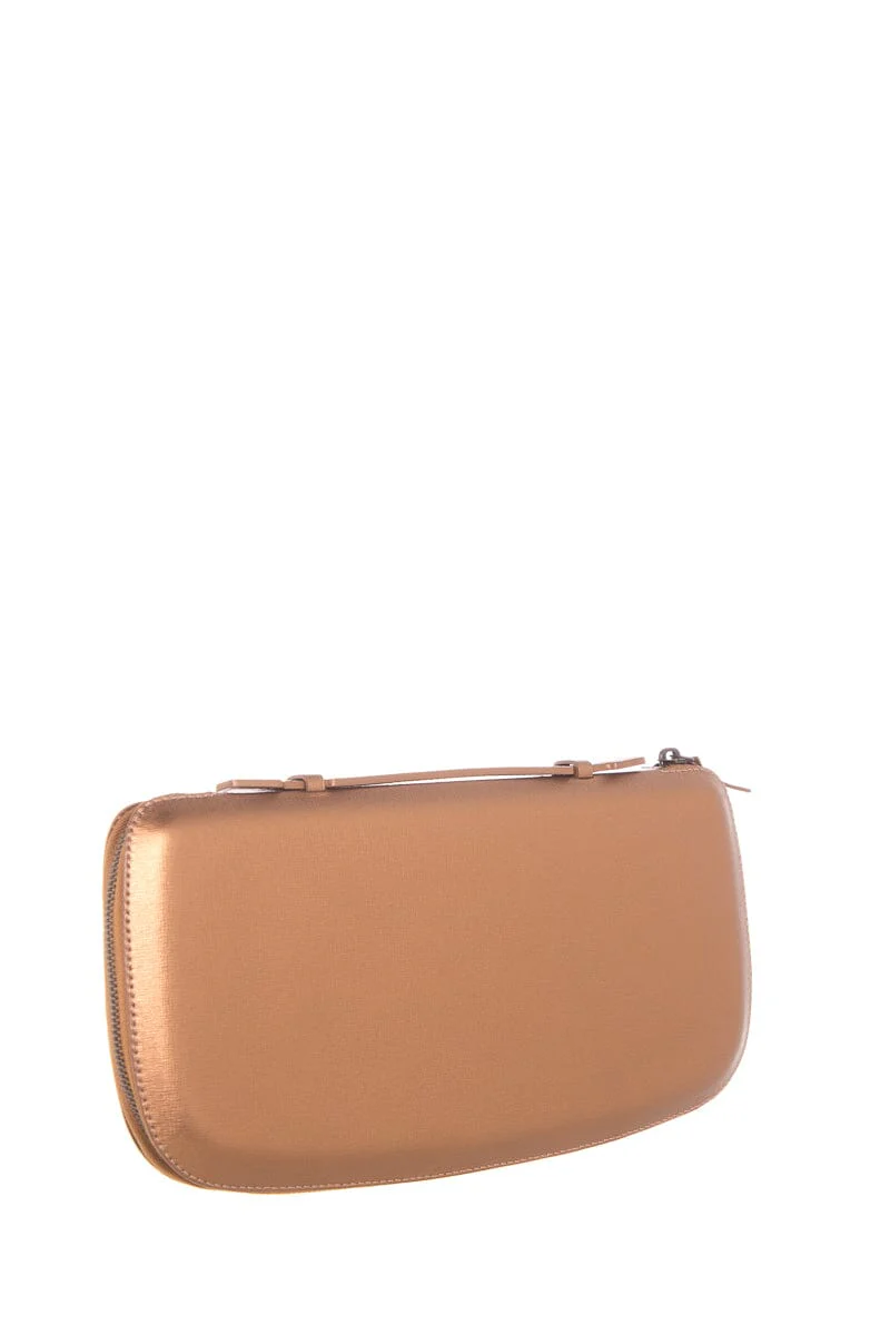 Perrin Bronze Leather Pouch - Image 2