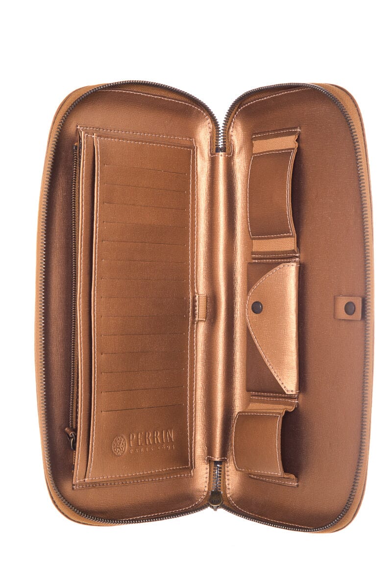 Perrin Bronze Leather Pouch - Image 6