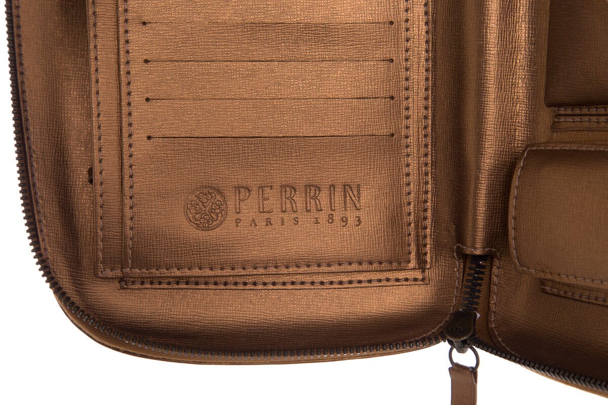 Perrin Bronze Leather Pouch - Image 7