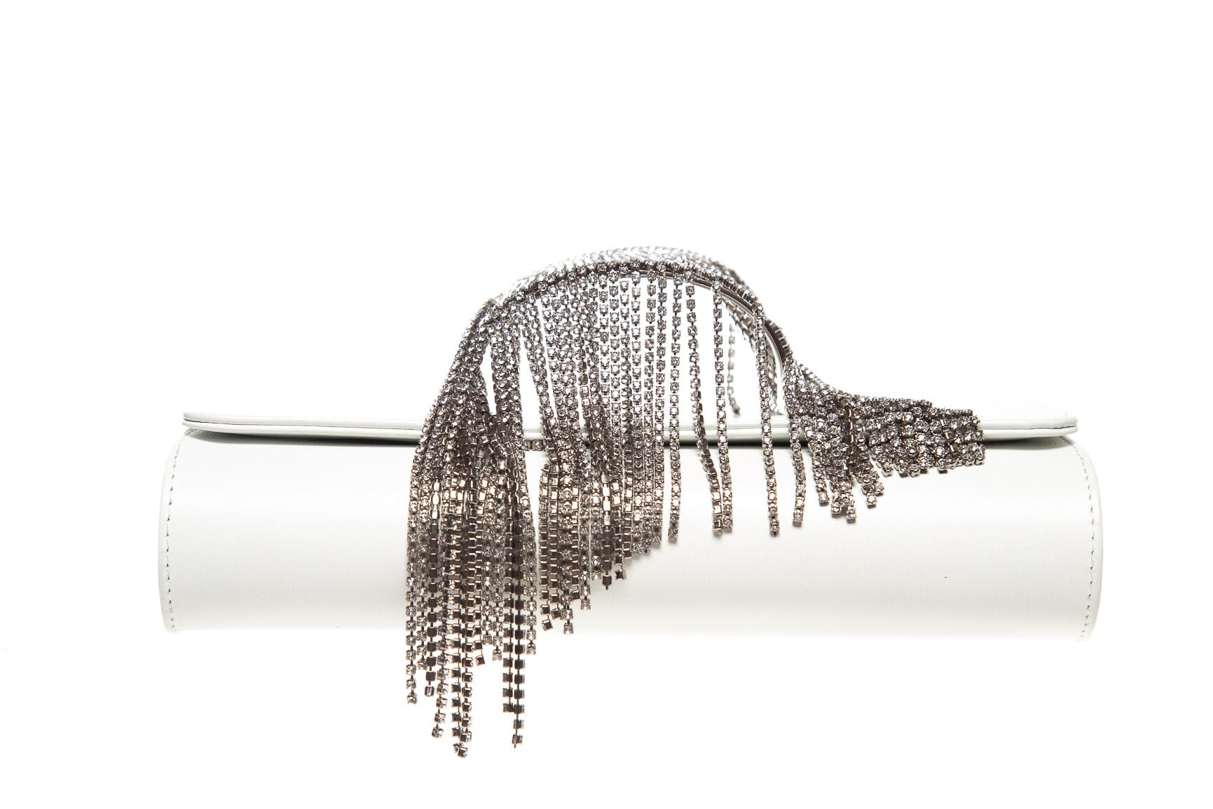 Perrin White & Silver Clutch - Image 5