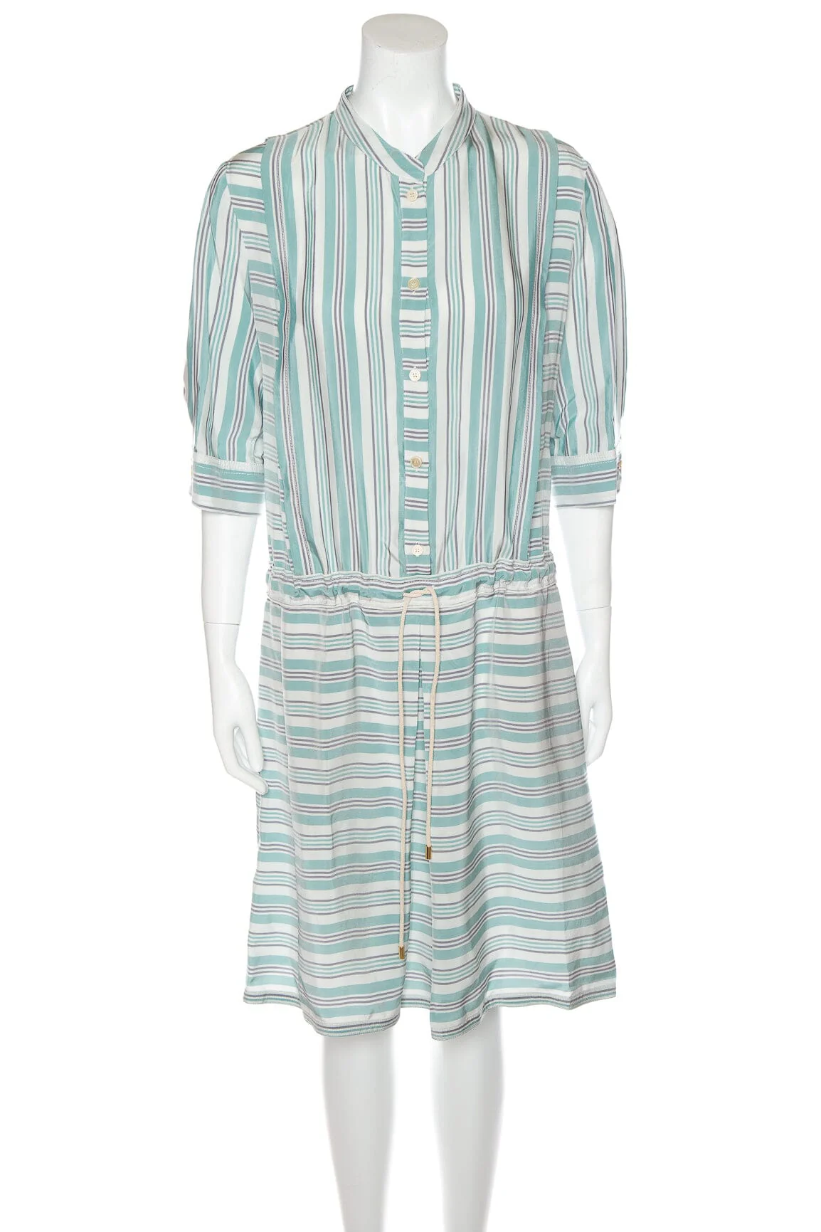 Piazza Sempione Multi Stripe Dress SZ 48 NWT