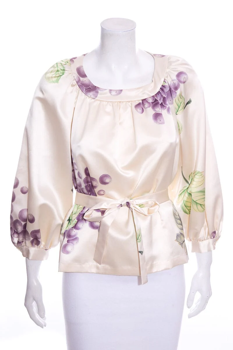 Posey Shanghai Floral Blouse SZ 4