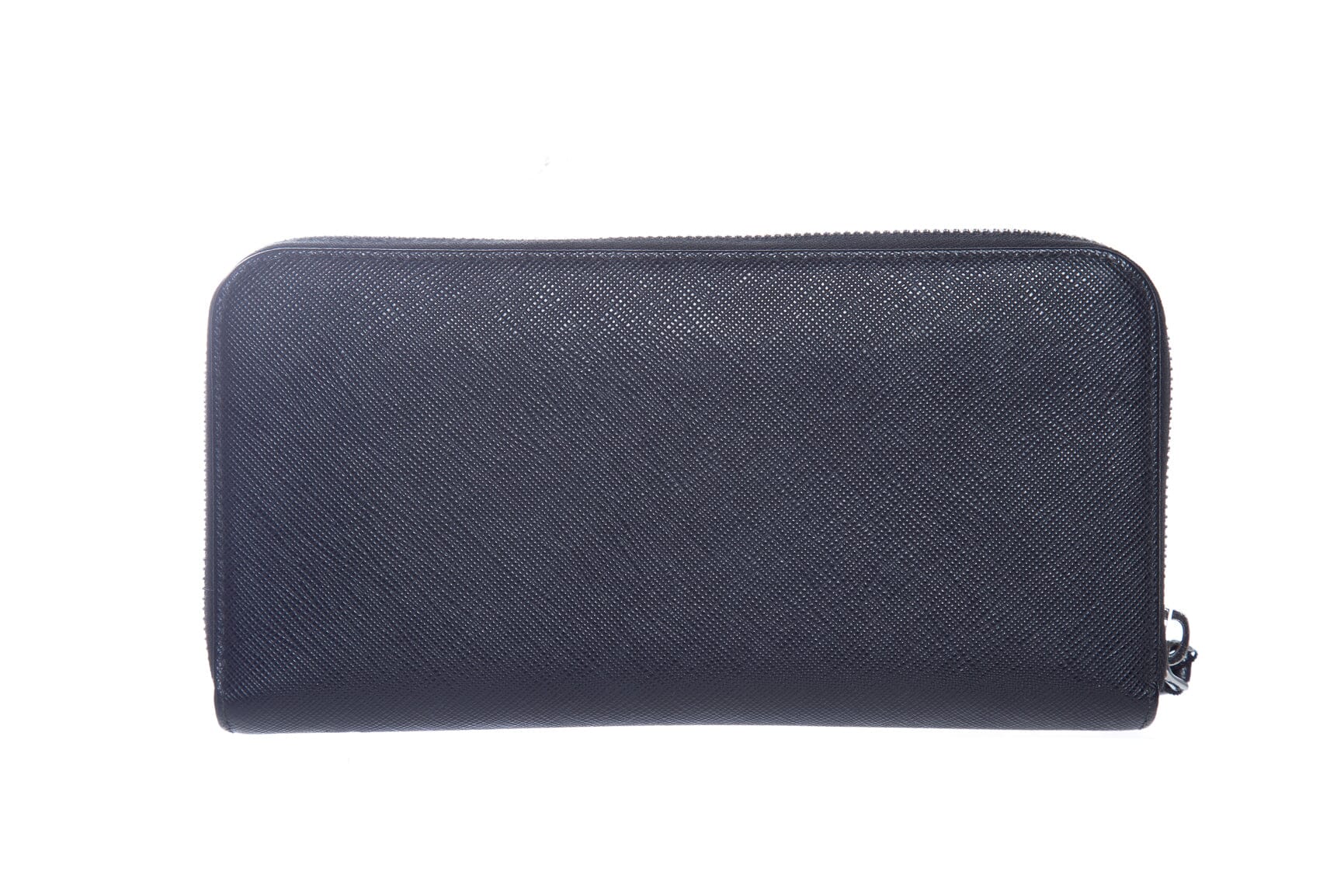 Prada Black Saffiano Leather Zip Around Wallet - Image 3