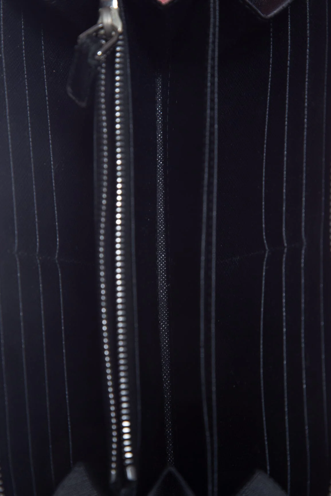 Prada Black Saffiano Leather Zip Around Wallet - Image 4