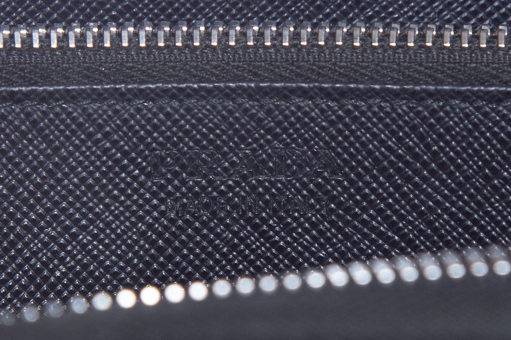 Prada Black Saffiano Leather Zip Around Wallet - Image 5