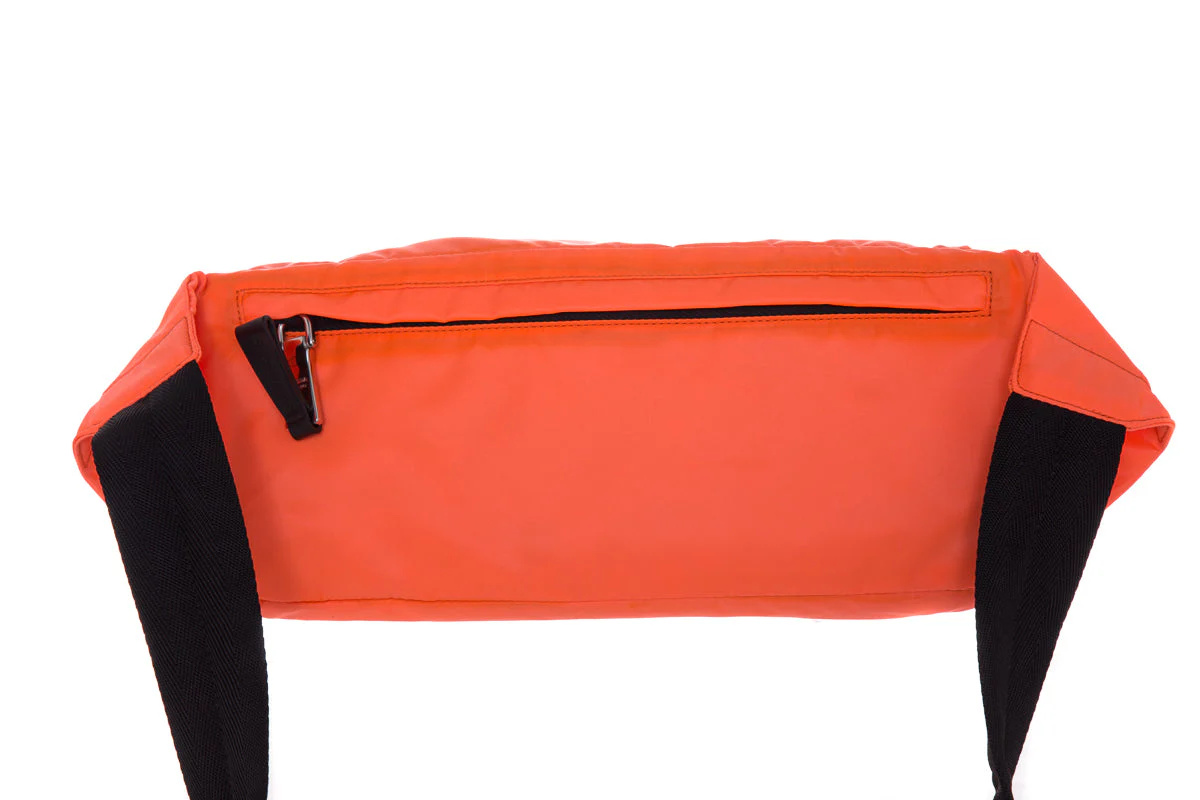 Prada Neon Orange Technical Front Fanny Pack - Image 6
