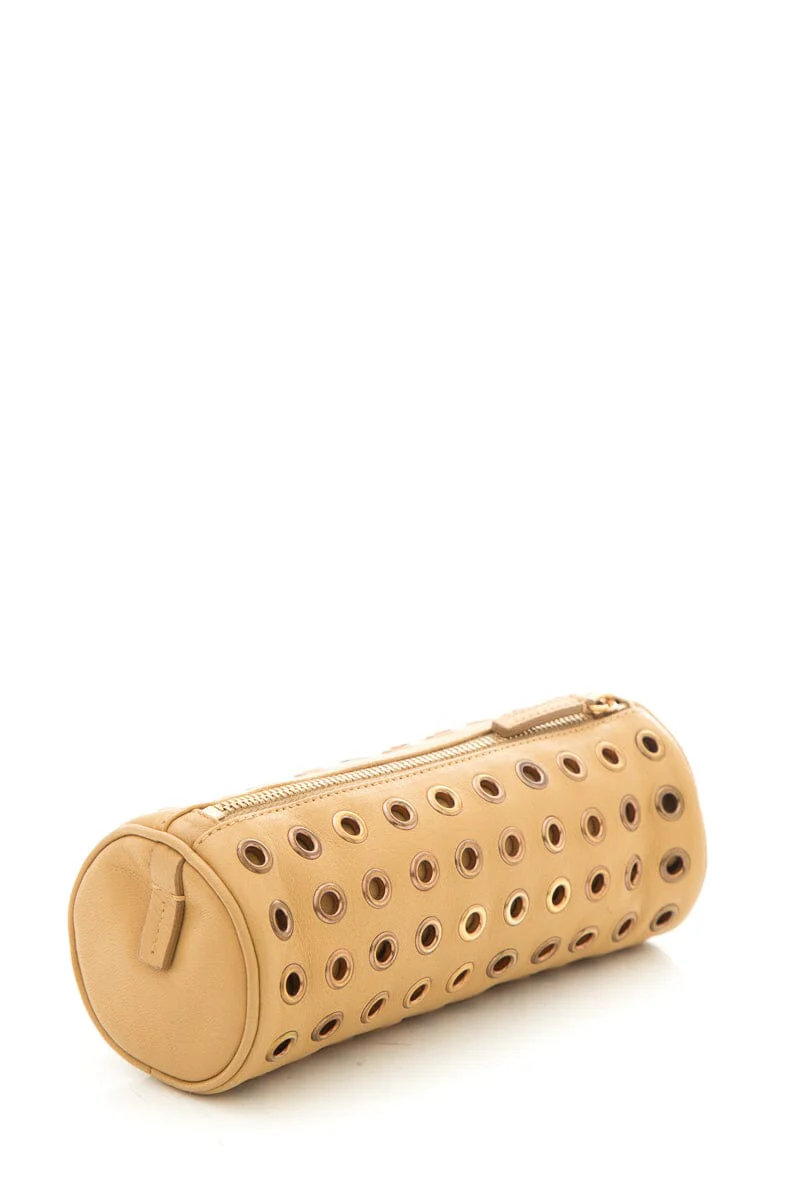 Prada Tan Leather Pouch - Image 2