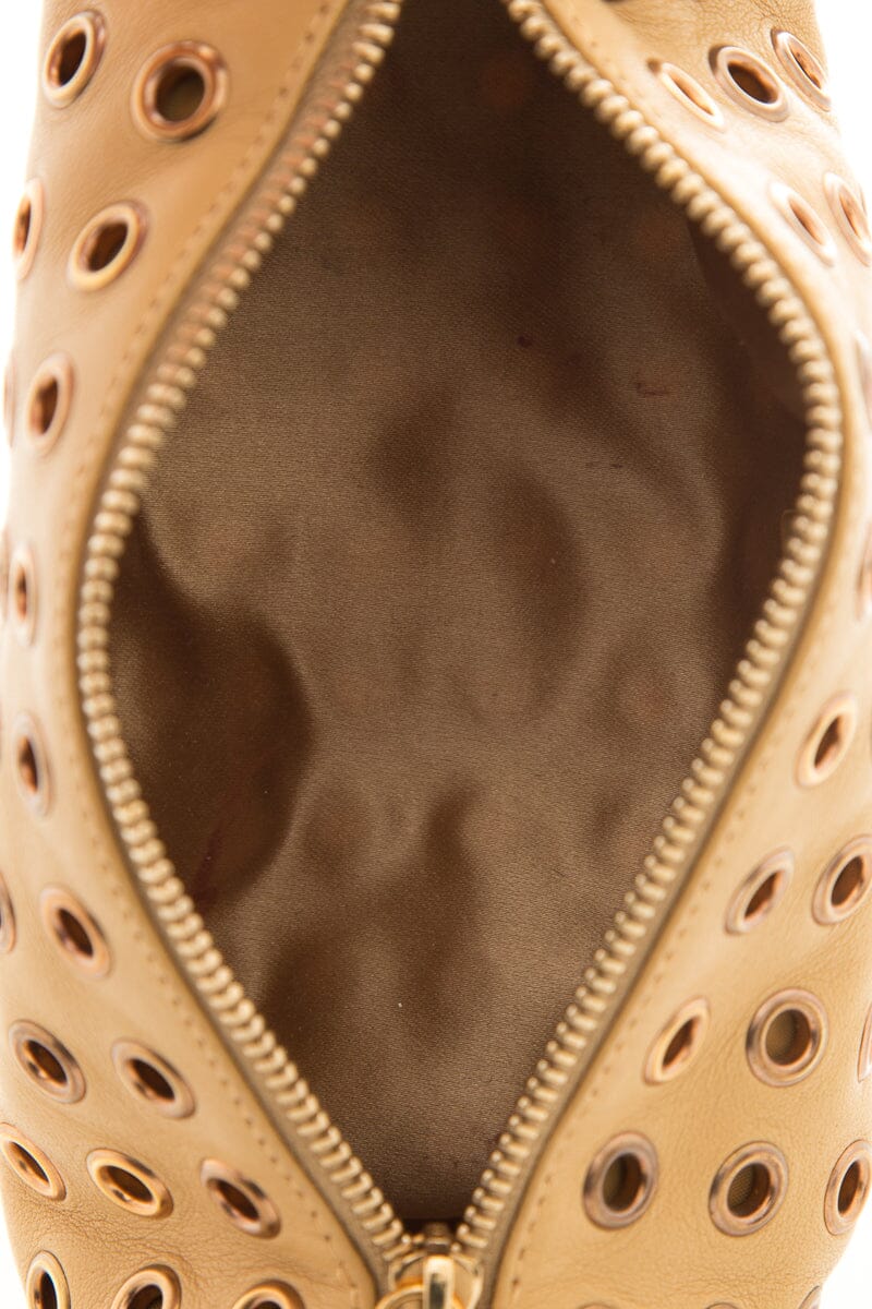 Prada Tan Leather Pouch - Image 5