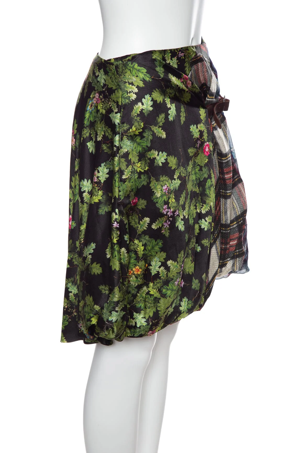 Preen By Thornton Bregazzi Floral & Plaid Sydney Skirt SZ XS NWT - Image 2