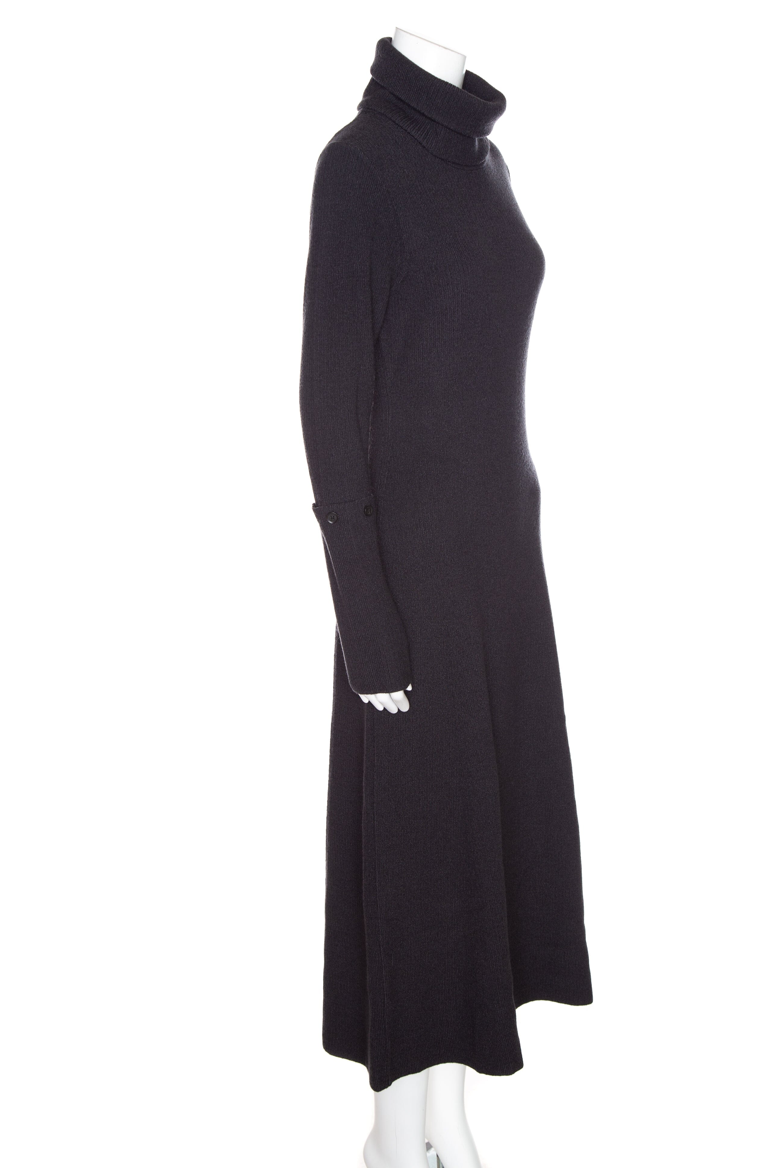 Proenza Schouler Charcoal "Jocelyn Midweight Rib Knit" Dress SZ L NWT - Image 2
