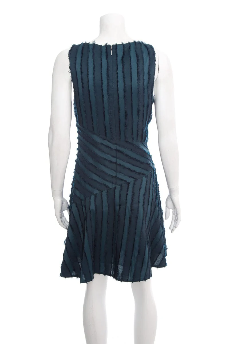 Rebecca Taylor Green Sleeveless Fringe Dress SZ 0 NWT - Image 3