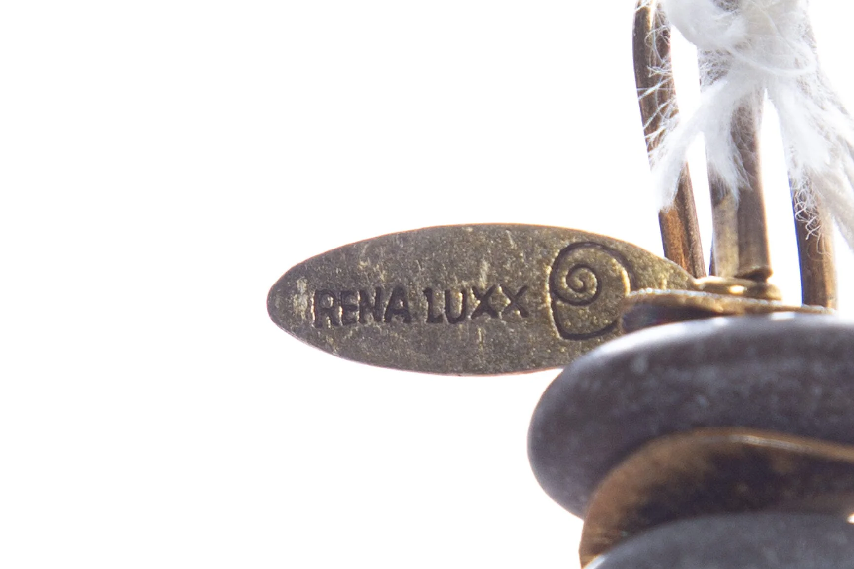 Rena Luxx Grey Stone and Silver and Gold Beaded Necklace NWT - Image 4