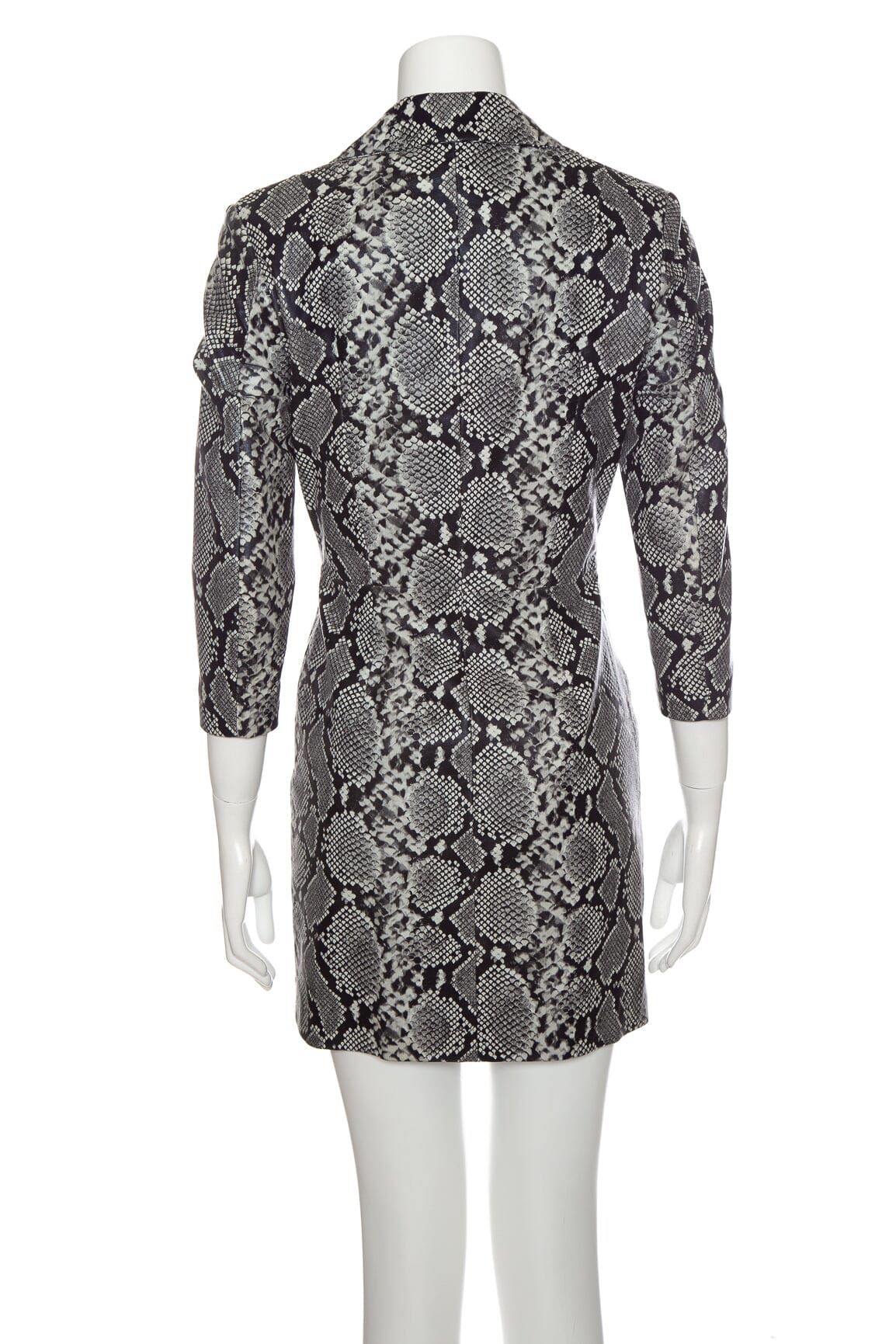 Retrofete Grey Python Print Mini Dress SZ XS - Image 3