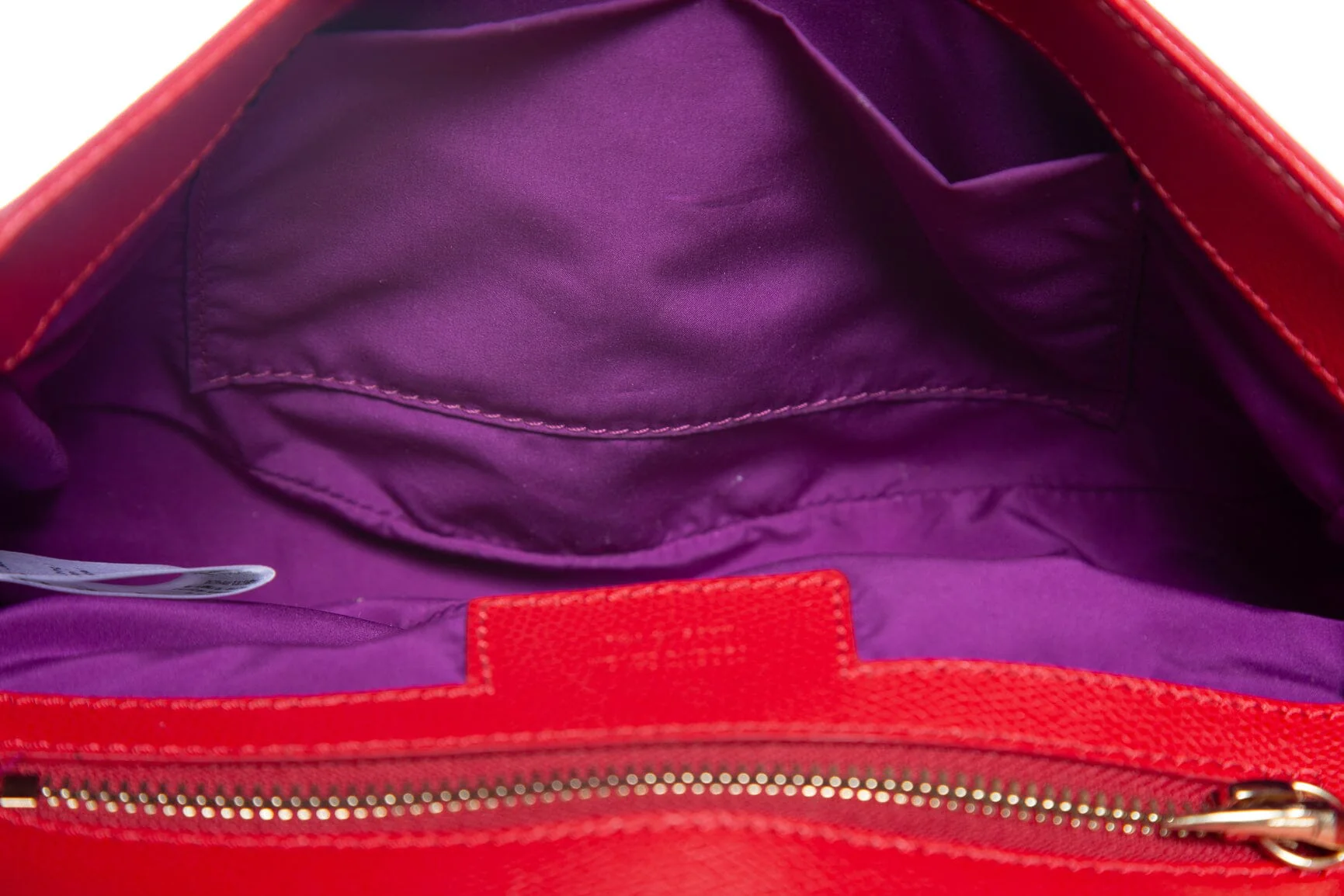 Roberto Cavalli Red Leather Tiger Tooth Handbag - Image 5