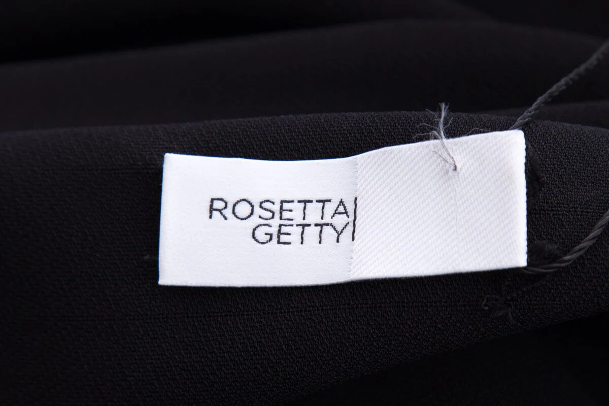 Rosetta Getty Black Drape Effect Dress SZ 8 NWT - Image 4