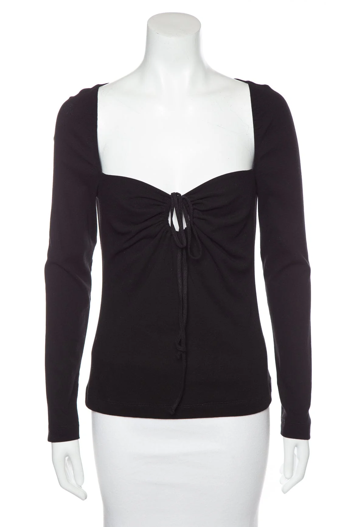 Rosetta Getty Black Long Sleeve Blouse SZ L NWT