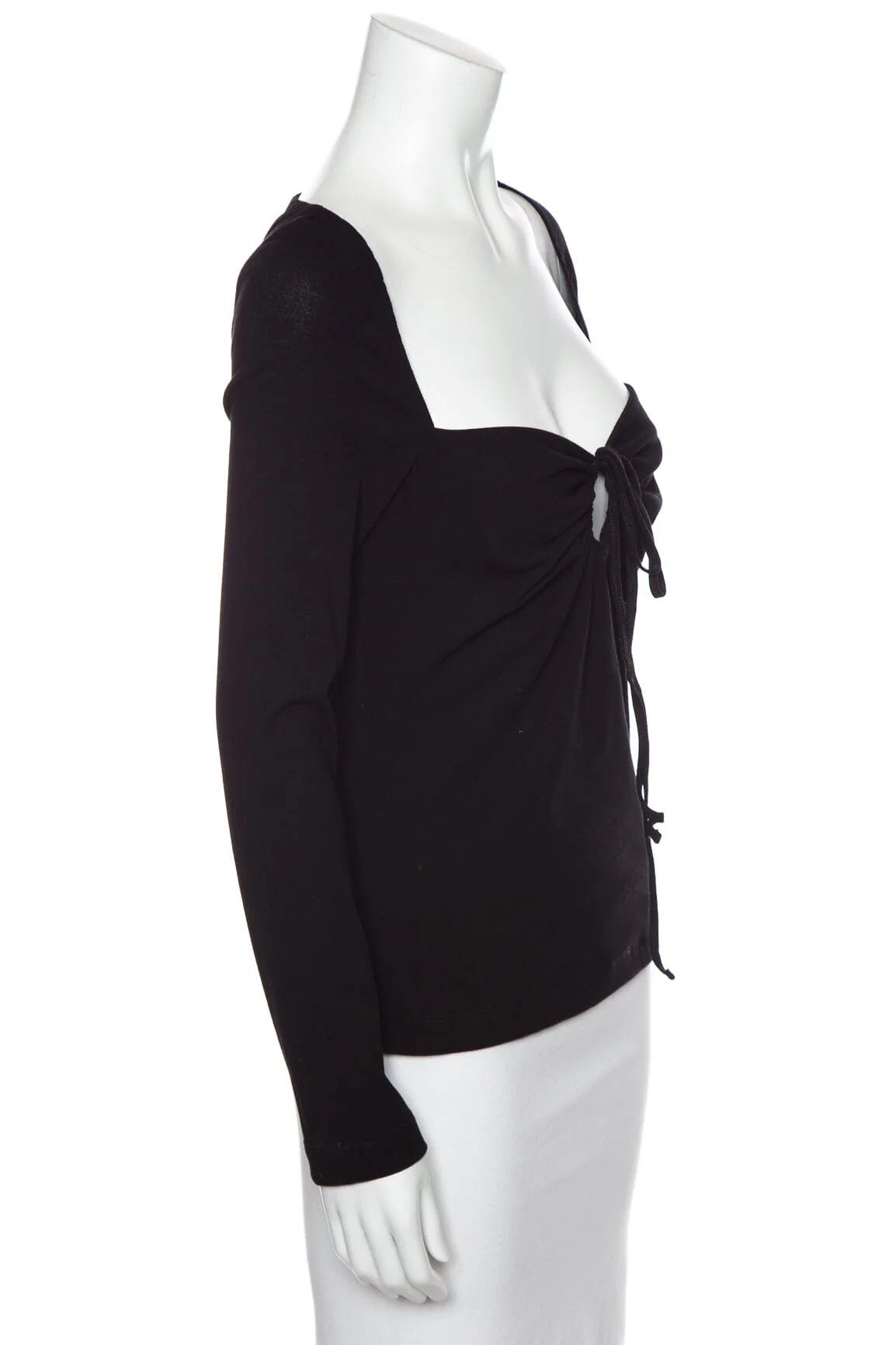 Rosetta Getty Black Long Sleeve Blouse SZ L NWT - Image 2