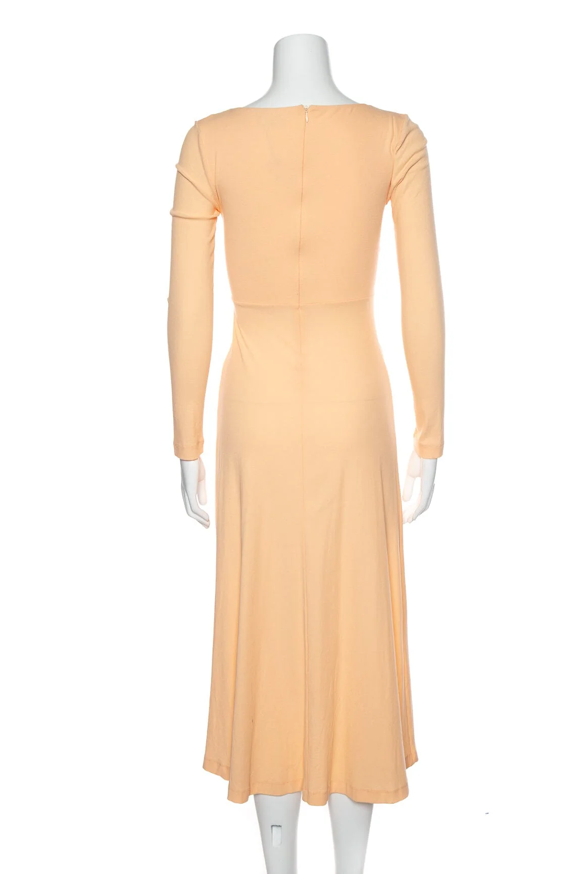 Rosetta Getty Peach Long Sleeve Maxi Dress SZ S - Image 3