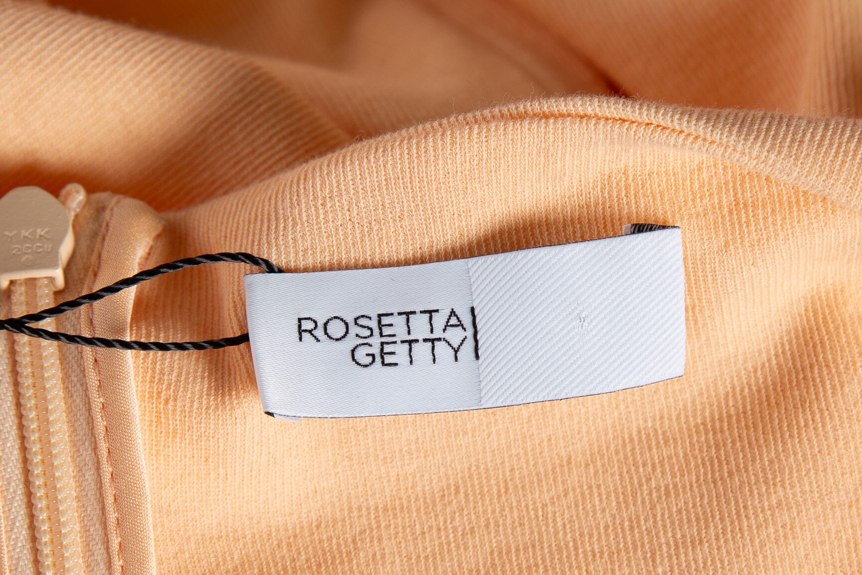 Rosetta Getty Peach Long Sleeve Maxi Dress SZ S - Image 4