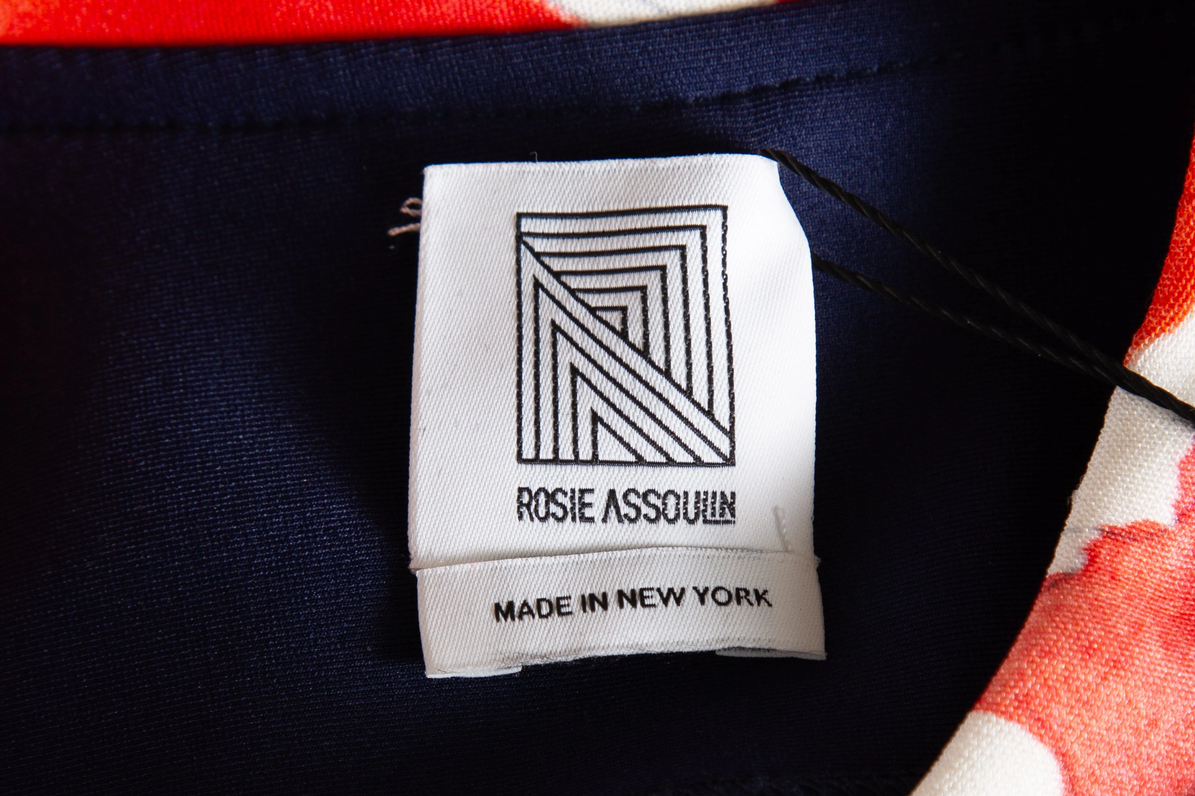 Rosie Assoulin Navy Multi Open Back Maxi Zip Down Dress SZ 4 - Image 4