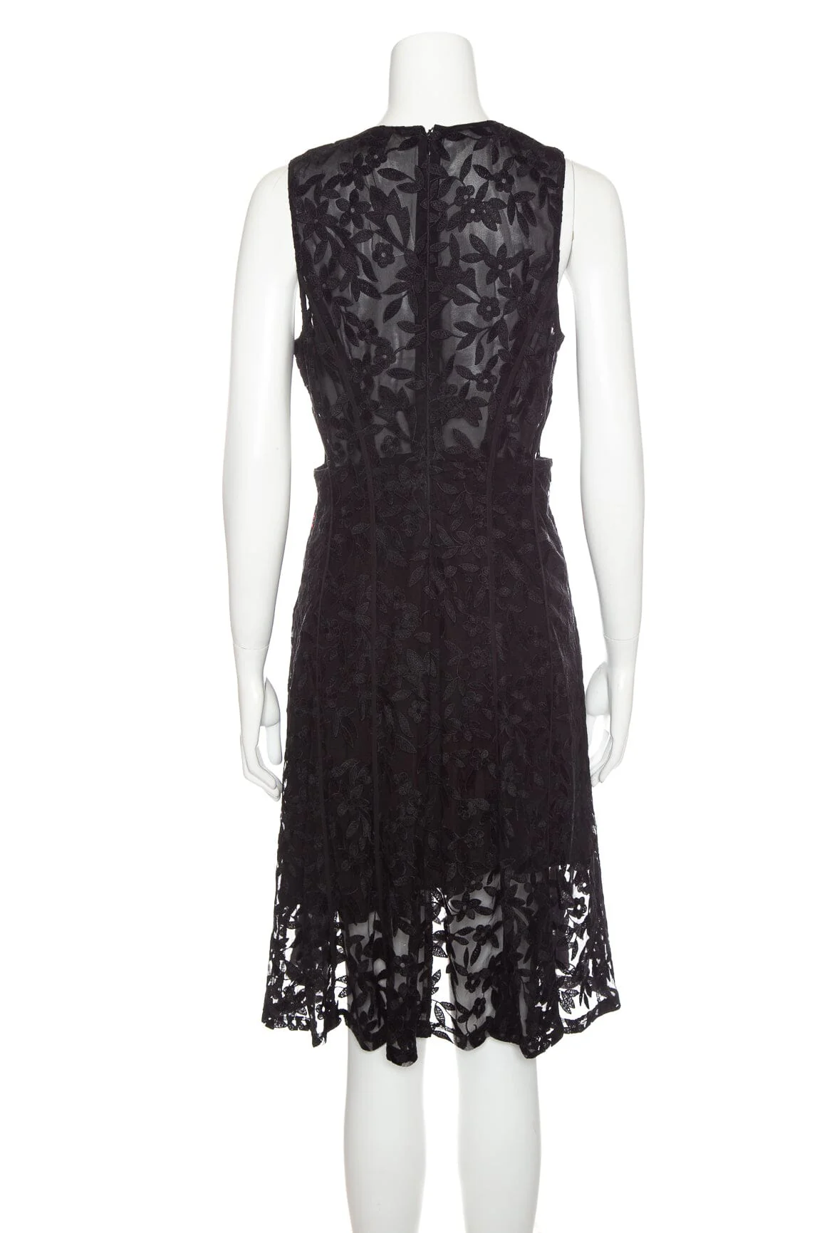Sachin & Babi Floral Lace Black Dress SZ 4 - Image 3