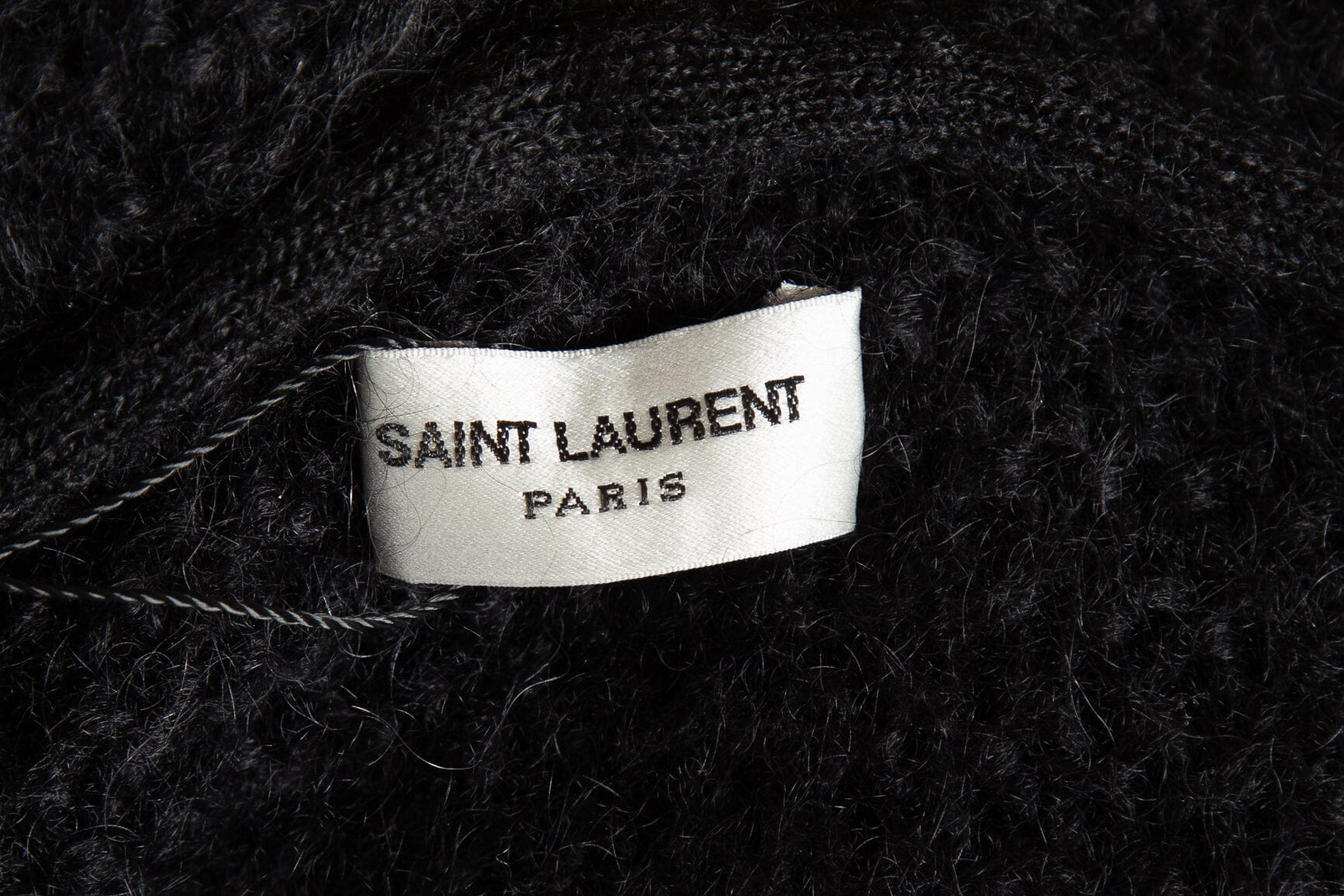 Saint Laurent Black and White Baja Classic Cardigan SZ M - Image 4