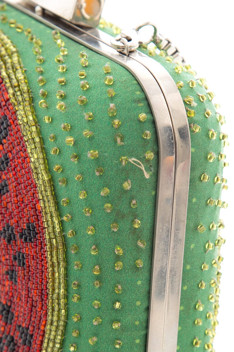 Sarah's Bag Green Beaded Watermelon Cross-Body - Image 6