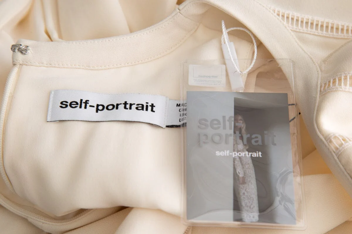 Self Portrait Cream Sleeveless Fit and Flare Mini Dress SZ 2 NWT - Image 5