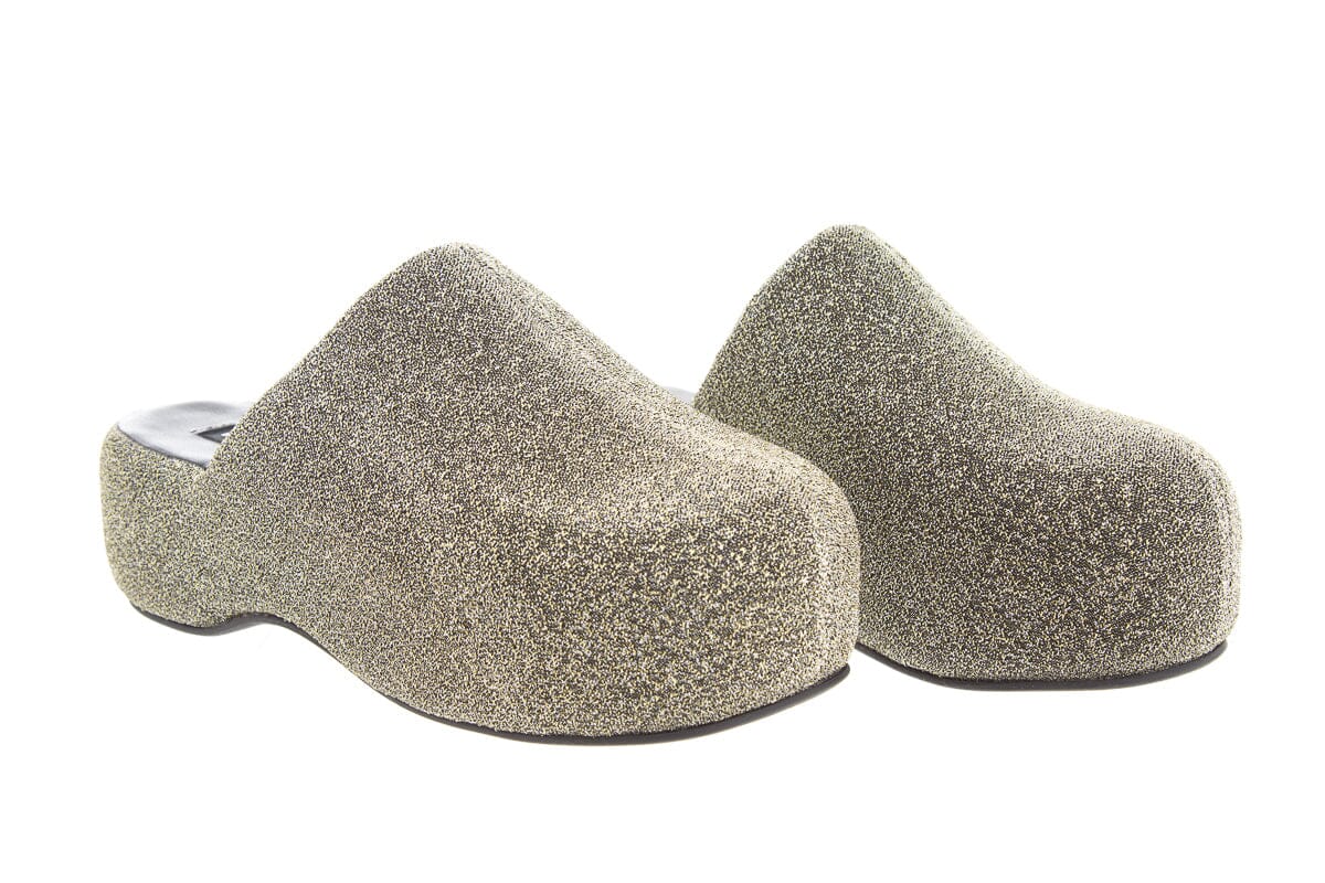 Simon Miller Metallic Lurex Mules SZ 38 - Image 3