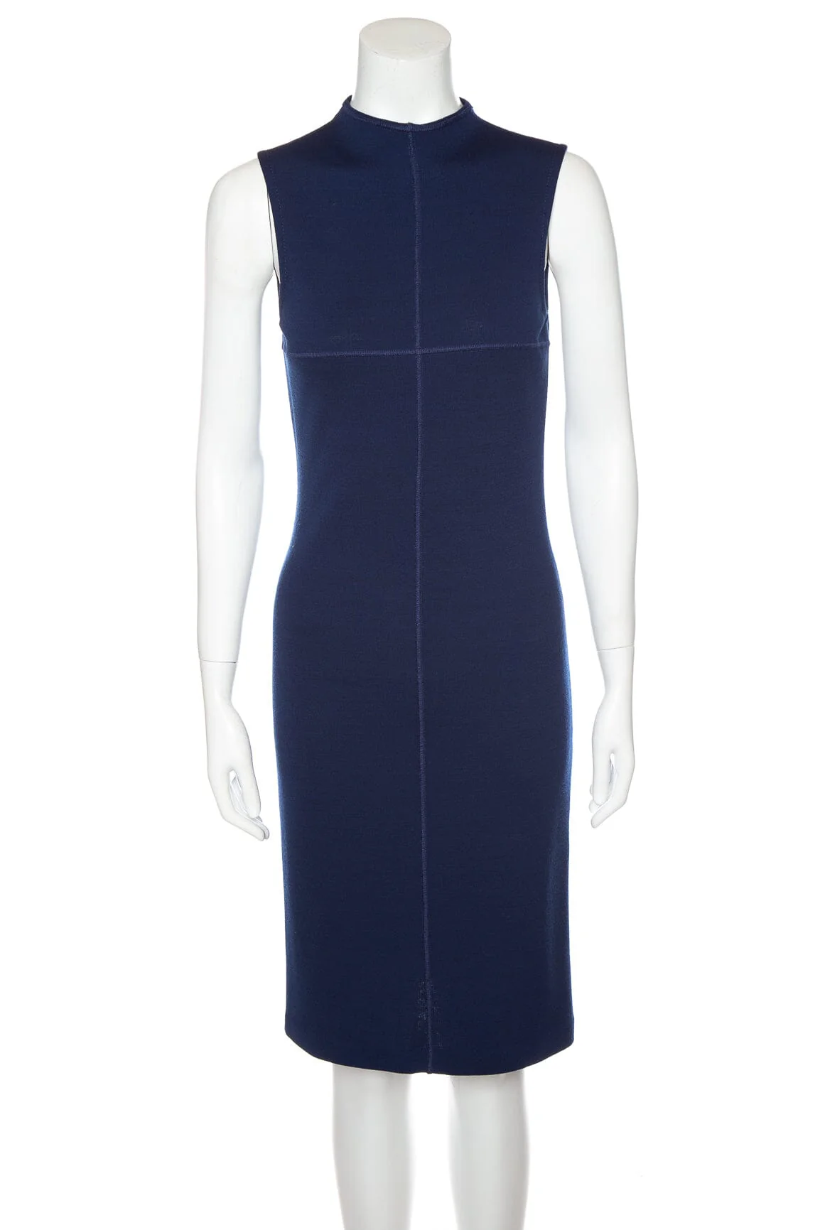 ST.JOHN Navy Knit Sleeveless Dress SZ 2