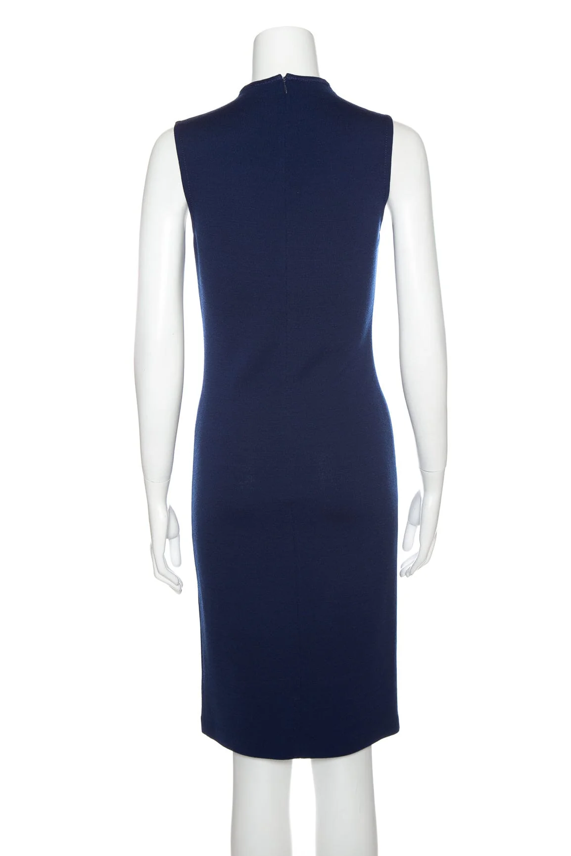 ST.JOHN Navy Knit Sleeveless Dress SZ 2 - Image 3