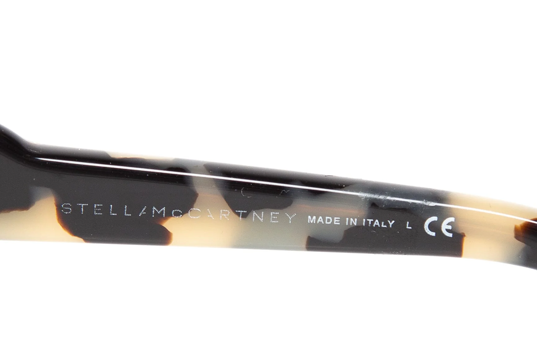 Stella McCartney Black and Beige Pattern Square Oversize Frame Sunglasses - Image 6