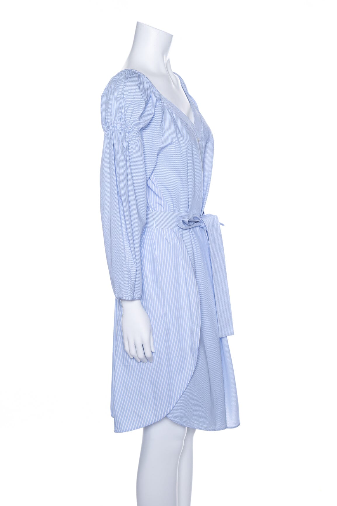 Stella McCartney Blue Stripe Cotton Button Down Dress SZ 40 - Image 2