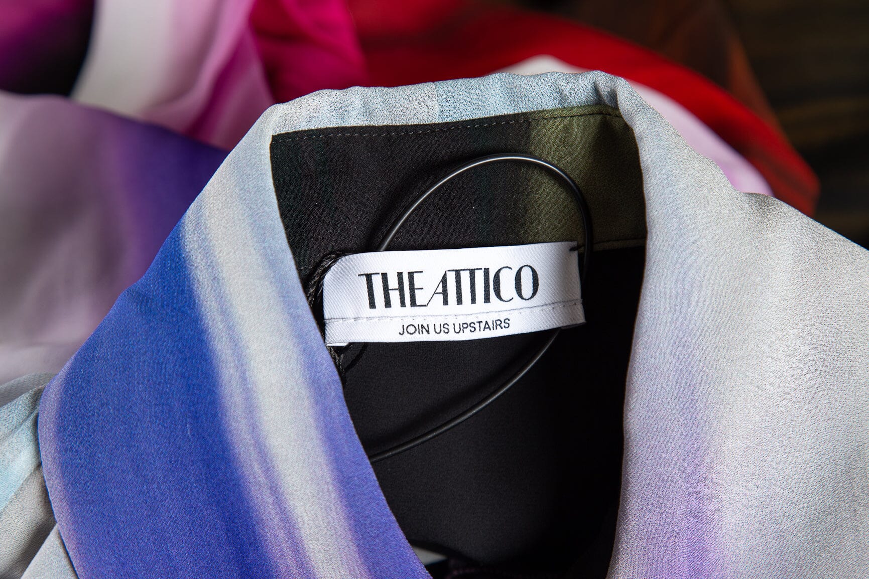 The Attico Multicolor Long Sleeve Button Down Dress SZ 40 NWT - Image 4