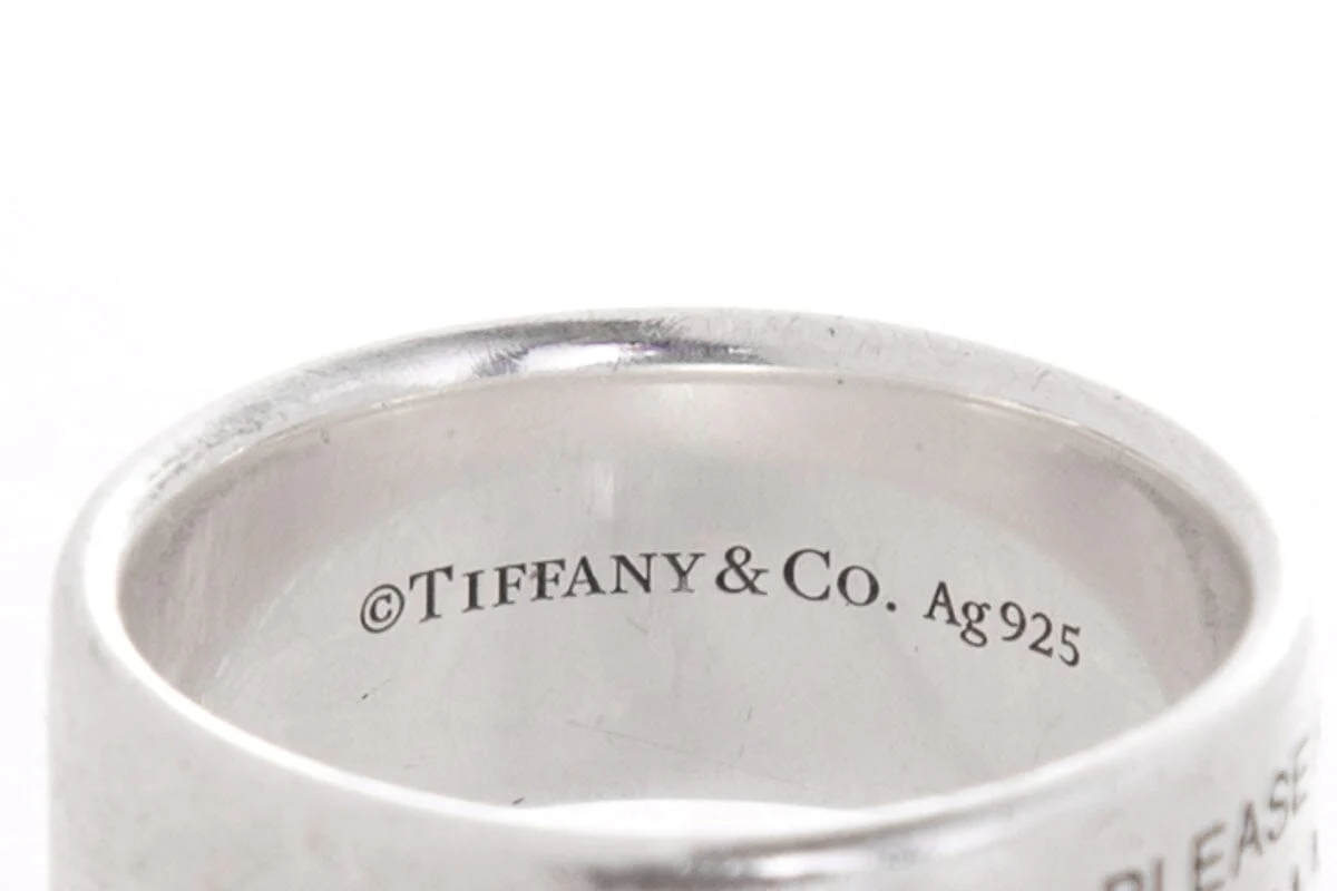Tiffany & Co. Sterling Silver Ring SZ 9.5 - Image 3